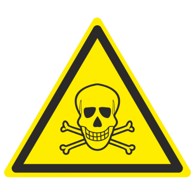 Предупреждающие знаки на металле