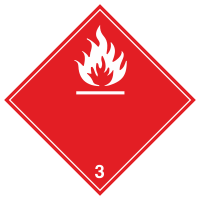 Знак на пленке 3.3 «Легковоспламеняющиеся жидкости» (белые буквы)
