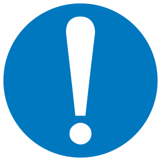 Знак напольный светоотражающий «Общий предписывающий Знак на пленке (прочие предписания)»