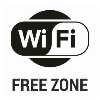 Знак на пластике «Wi-Fi free» 