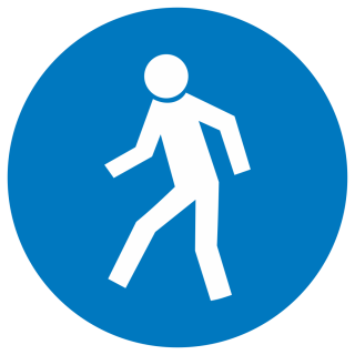 Знак на металле M-10 «Проход здесь»  