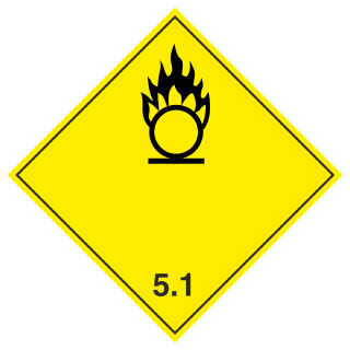 Знак на пленке 5.1 «Окисляющие вещества»