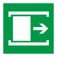 Знак на пластике светоотражающий E-20 «Для открывания сдвинуть» 