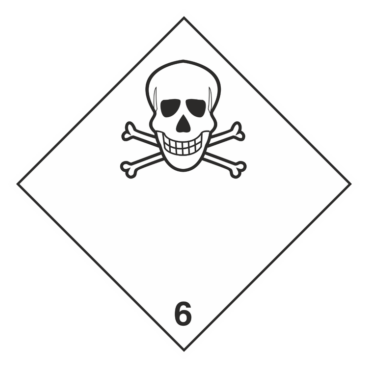 Знак на пленке 6.1 «Токсичные вещества»