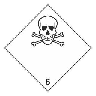 Знак на пленке 6.1 «Токсичные вещества»