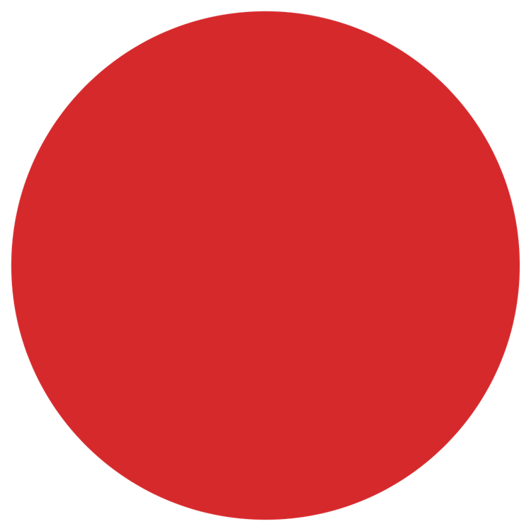 Знак на металле безопасности «Красный круг» (для слабовидящих)