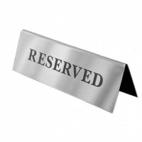 Табличка «Зарезервировано» 150х70 мм в сложении из пластика с гравировкой