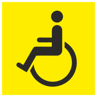 Знак на пленке «Инвалид»