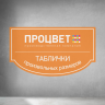 Табличка из двухслойного пластика 3 мм фигурной формы с полноцветной УФ-печатью