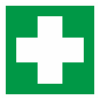 Знак на металле светоотражающий EC-01 «Аптечка первой медицинской помощи»  