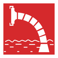 Знак на пластике светоотражающий F-07 «Пожарный водоисточник» 