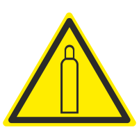 Знак на металле фотолюминесцентный W-19 «Газовый баллон»  
