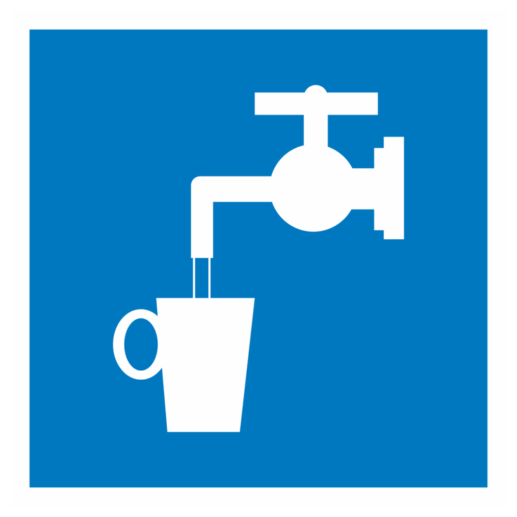 Знак на металле D-02 «Питьевая вода»