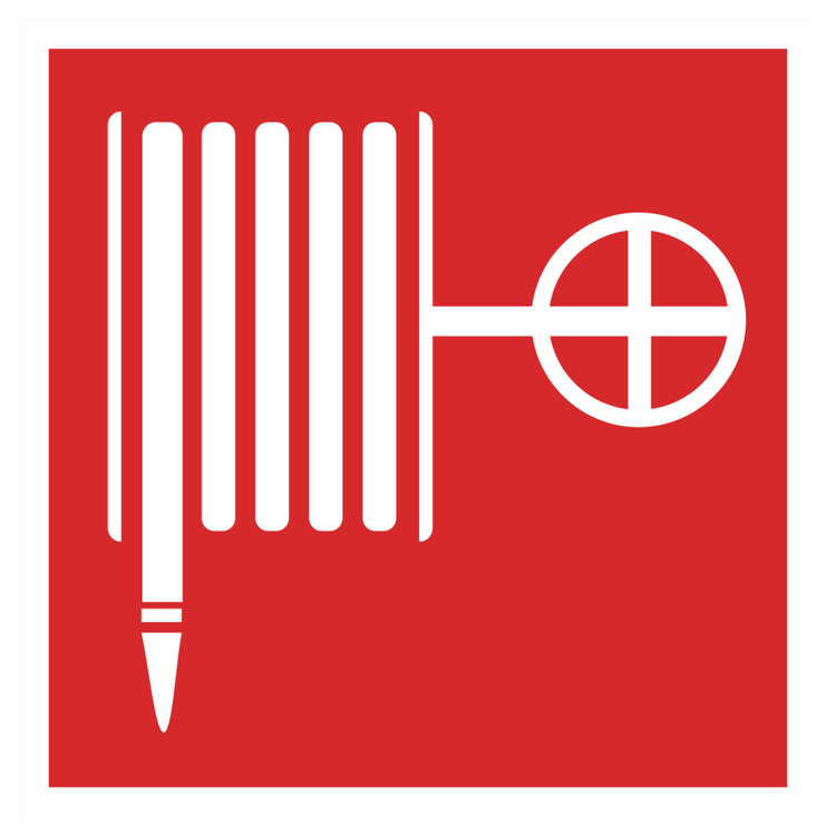 Знак на пластике фотолюминесцентный F-02 «Пожарный кран»