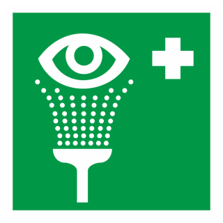 Знак на пластике светоотражающий EC-04 «Пункт обработки глаз» 