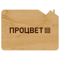 Открытка из дерева А5 фигурной формы