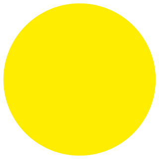 Знак на пленке безопасности «Жёлтый круг» (для слабовидящих)