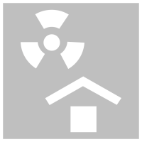Трафарет «Защищать от радиоактивных источников»