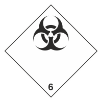 Знак на пленке светоотражающий 6.2 «Инфекционные вещества»