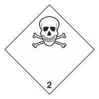 Знак на пластике 2.2 «Токсичные газы» 