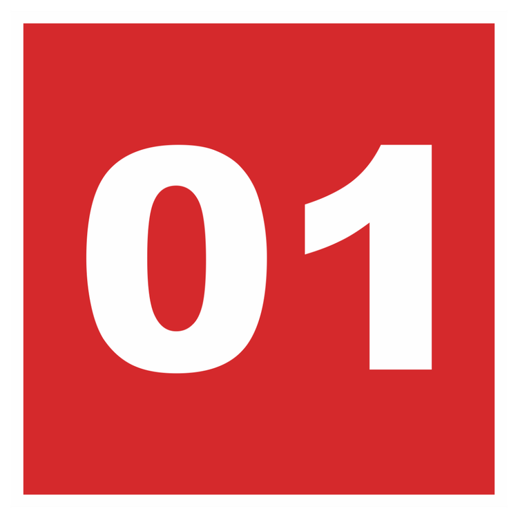 Знак на пластике светоотражающий «При пожаре звонить 01» (красный фон)