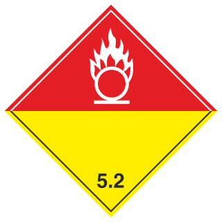 Знак на пластике 5.2 «Органические пероксиды» (белые буквы) 