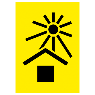 Манипуляционный знак на пленке «Беречь от солнечных лучей»